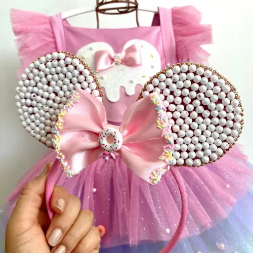 Vestido Infantil Confeitaria Minnie