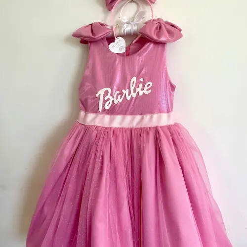 Vestido Barbie Rosa Luxo