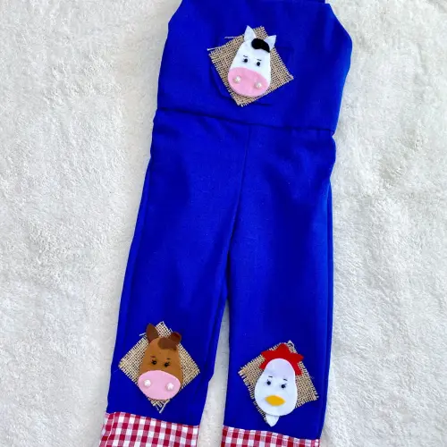 Macacão Fazeninha Infantil Menino