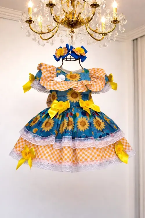 Vestido Caipira/ Junino Infantil