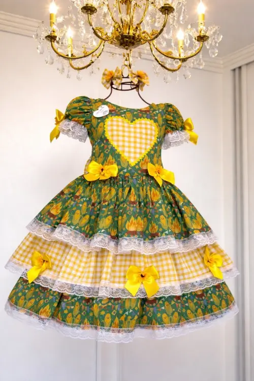 Vestido Junino Brasil/ Copa do Mundo