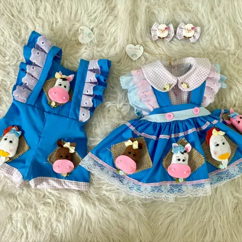 Kit Fazendinha Rosa Luxo