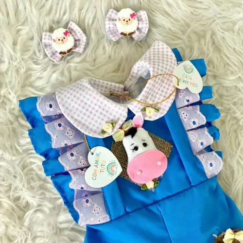 Kit Fazendinha Rosa Luxo