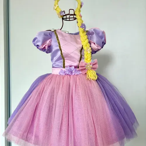 Vestido Fantasia Rapunzel