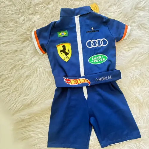 Fantasia Macacao Carros (formula 1 ) Corrida