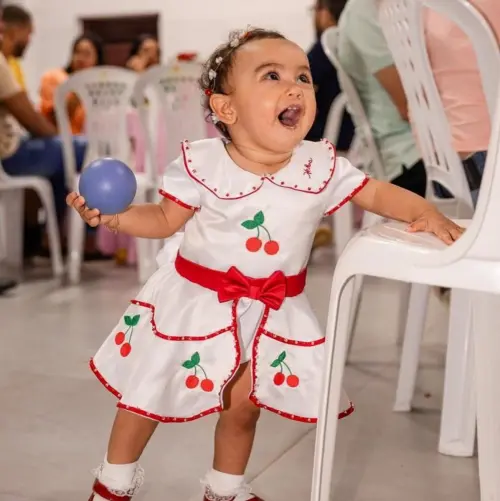 Vestido Romper Cerejinha