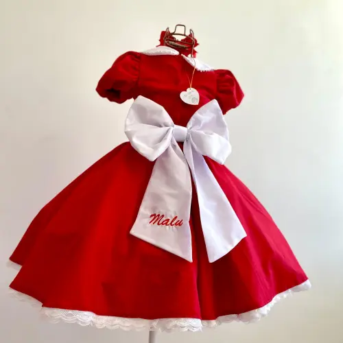 Vestido Chapeuzinho Vermelho Luxo