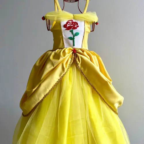 Vestido Infantil a Bela e a Fera