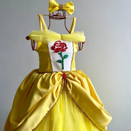 Vestido Infantil a Bela e a Fera