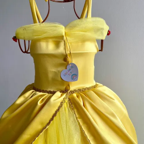 Vestido Infantil a Bela e a Fera