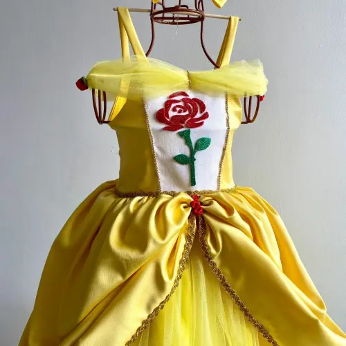 Vestido Infantil a Bela e a Fera