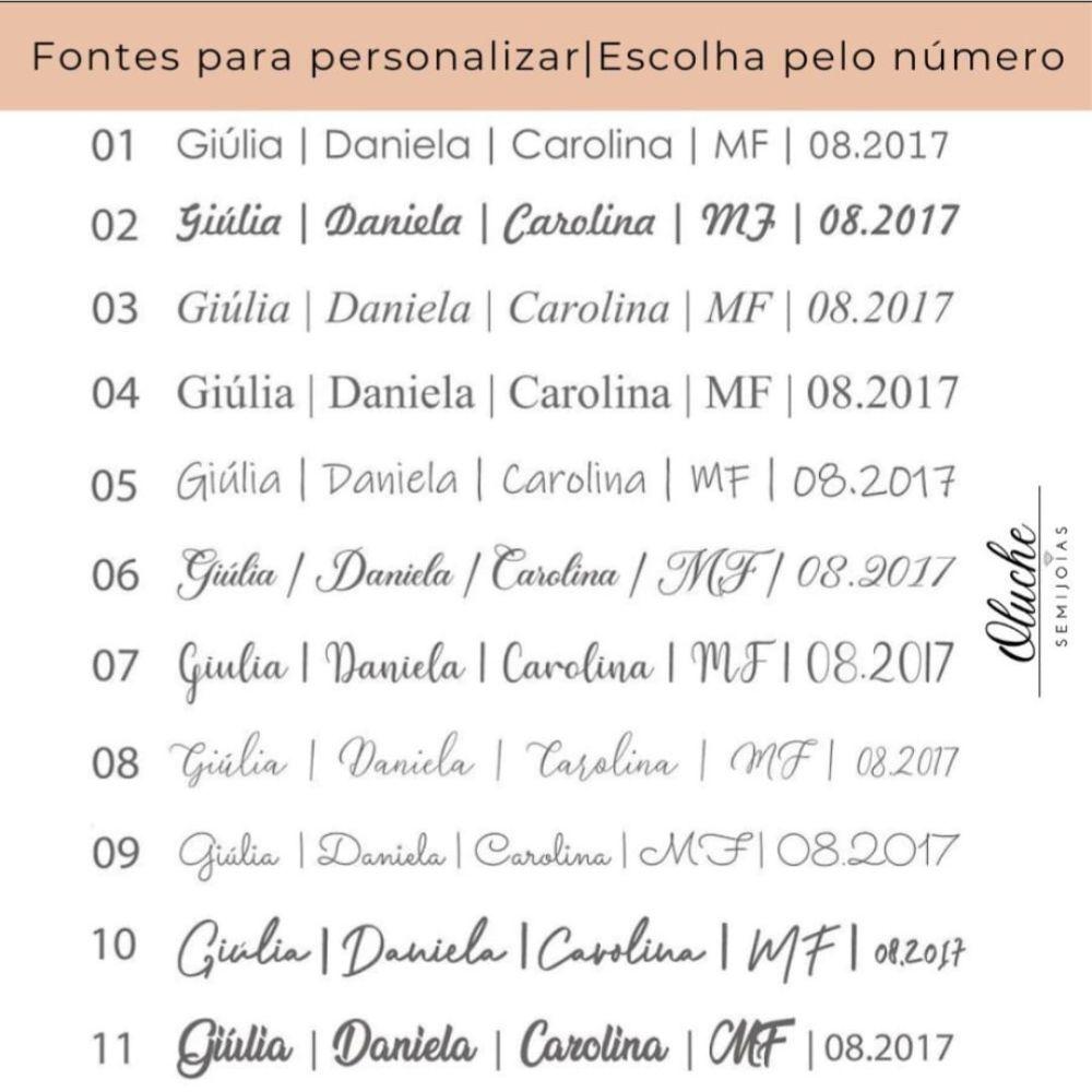 Colar Assinaturas em Prata 925