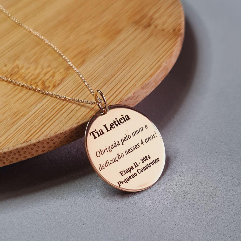 Colar Assinaturas Banho de Ouro 18k