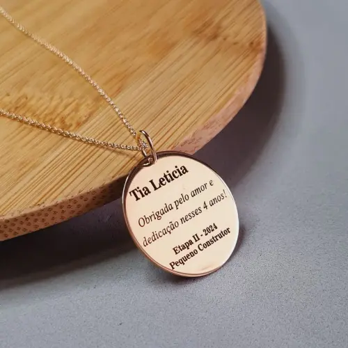 Colar Assinaturas Banho de Ouro 18k