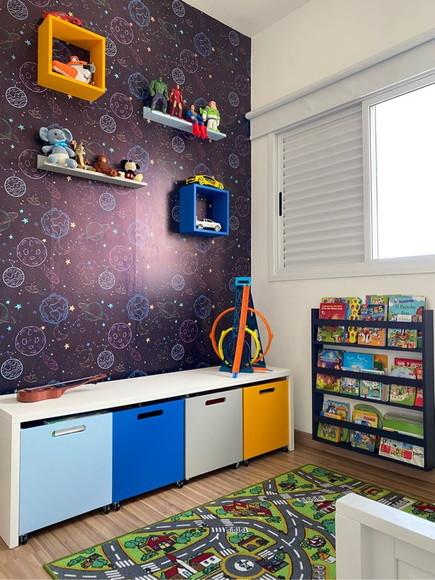 Kit Organizador Infantil em MDF | Nichos, Revisteiro e Caixas
