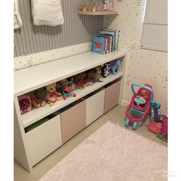Aparador Infantil com Caixas Organizadoras em MDF | TEF Marcenari