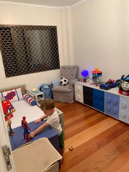 Armário Organizador Infantil Lego 1,60m para Brinquedos em MDF Colorido