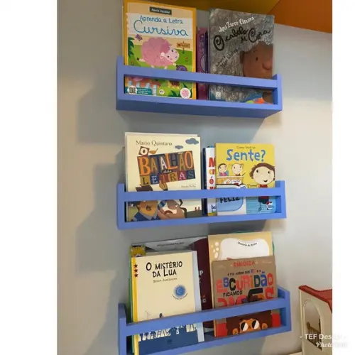 Kit Organizador Infantil em MDF | Nichos, Revisteiro e Caixas