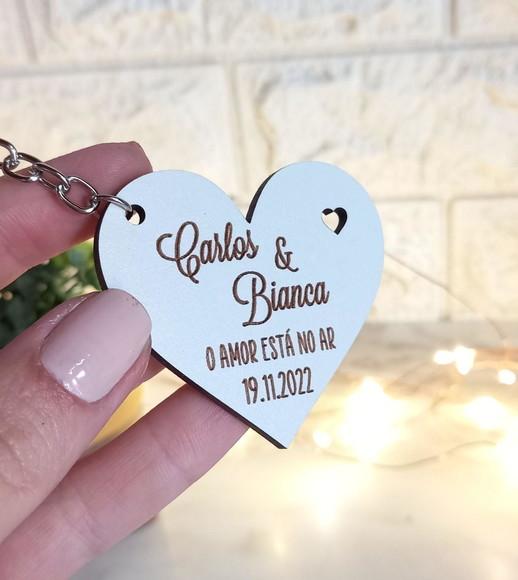 250 Lembrancinha / Chaveiro para Casamento | o Amor Está no