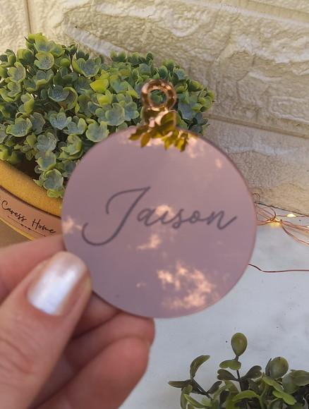 Enfeite de Natal Personalizado com Nome