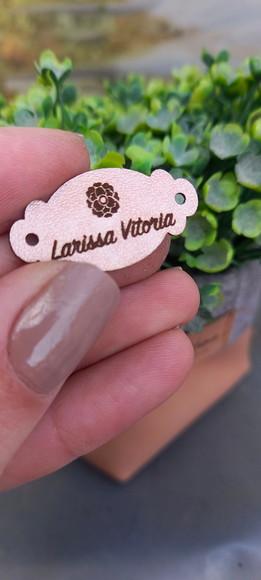 Etiqueta Personalizada em Couro Sintético | 3x1,5cm