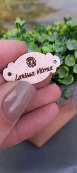 Etiqueta Personalizada em Couro Sintético | 3x1,5cm