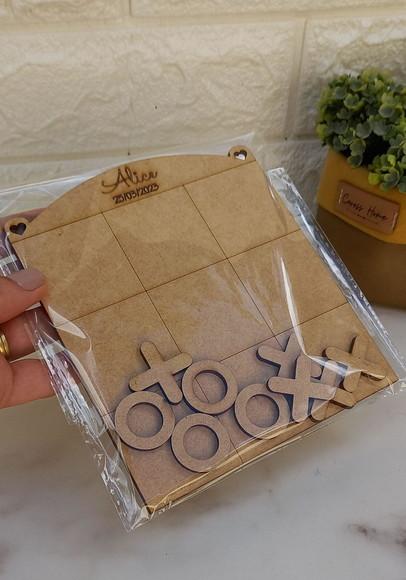 Jogo da Velha Personalizado com Nome mdf