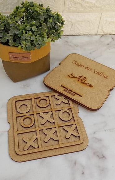 Jogo da Velha Personalizado mdf