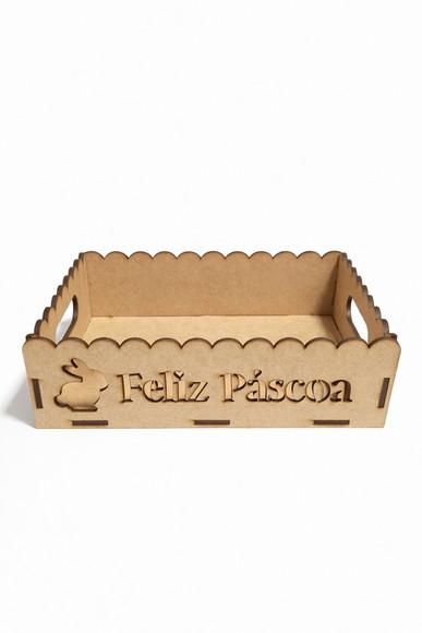 Kit 10 Bandejas Feliz Páscoa 20x15x6 - Envio Imediato