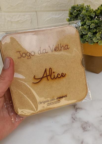 Jogo da Velha Personalizado mdf