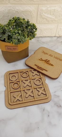 Jogo da Velha Personalizado mdf