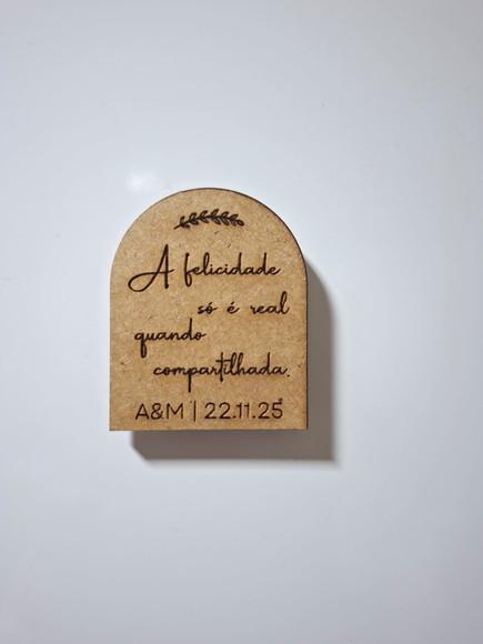 Lembracinha para Casamento | Imã de Geladeira Personalizado