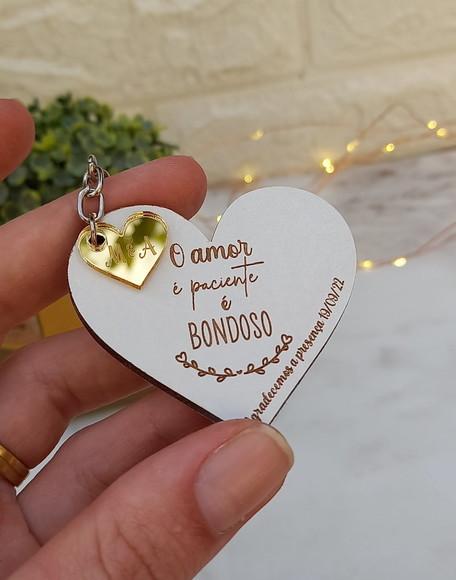 Lembrancinha / Chaveiro para Casamento | Coração