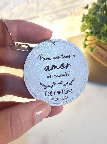 Lembrancinha / Chaveiro para Casamento | para Nós Todo Amor