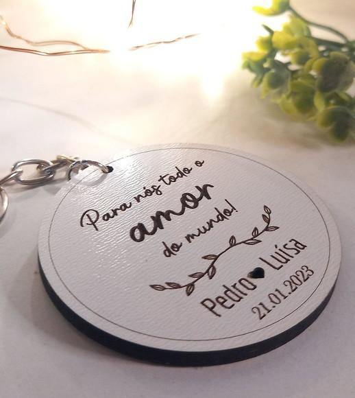 Lembrancinha / Chaveiro para Casamento | para Nós Todo Amor