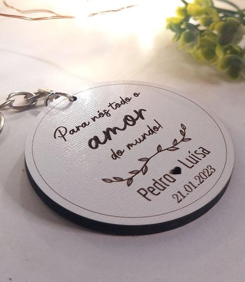 Lembrancinha / Chaveiro para Casamento | para Nós Todo Amor