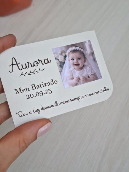 Lembrancinha para Batizado | Imã de Geladeira com Foto