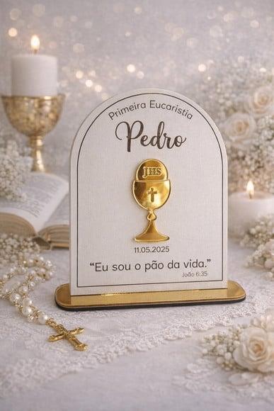 Lembrancinha para Crisma, Eucaristia - Personalizado