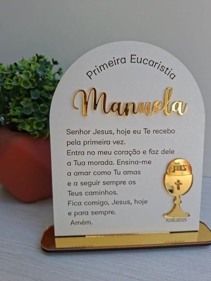 Lembrancinha para Primeira Eucaristia Personalizada