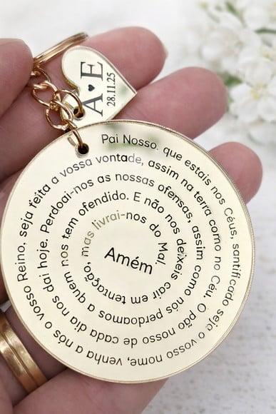 Lembrancinha Religiosa Oração Pai Nosso Personalizado