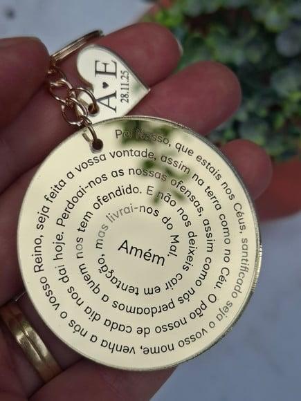 Lembrancinha Religiosa Oração Pai Nosso Personalizado