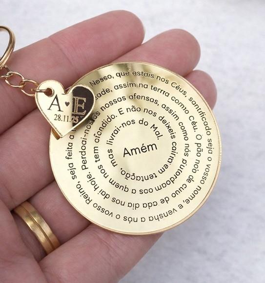 Lembrancinha Religiosa Oração Pai Nosso Personalizado