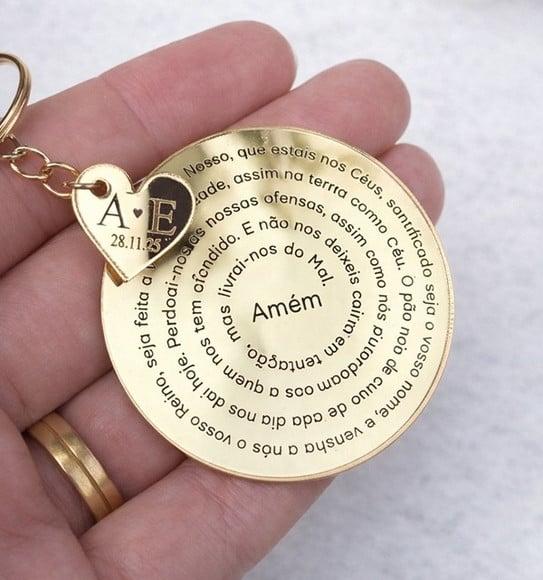 Lembrancinha Religiosa Oração Pai Nosso Personalizado