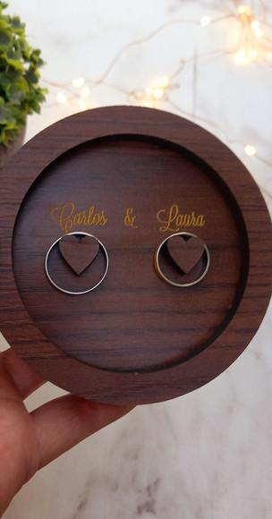 Porta Alianças Casamento Personalizado