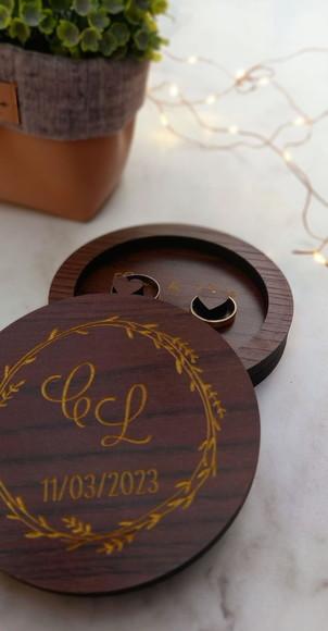 Porta Alianças Casamento Personalizado