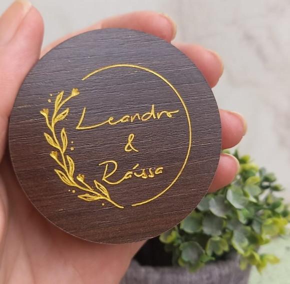 Porta Alianças de Bolso Casamento Personalizado