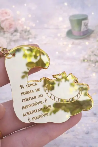 Chaveiro Gato Alice no País das Maravilhas