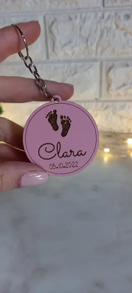 Chaveiro Nascimento Rosa "pezinhos"