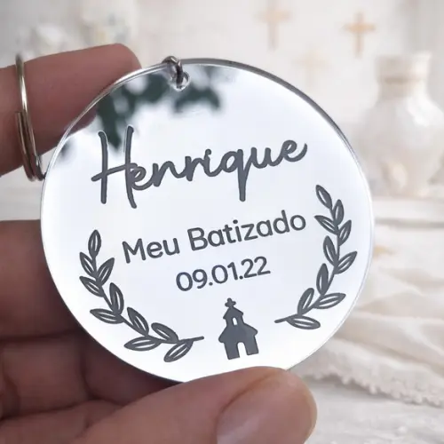 Chaveiro Meu Batizado | Personalizado