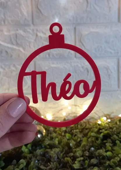 Enfeite de Natal Personalizado | 8cm Ø